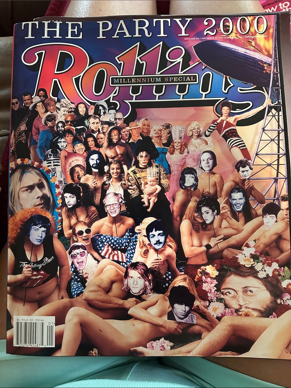 the Rolling Stones Colorful Pop-Culture Collage Cover